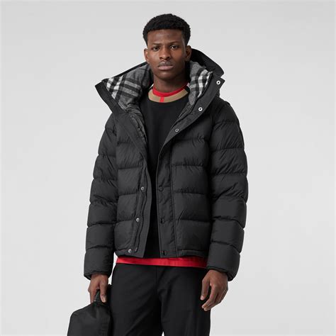 burberry detachable fur trim and shearling hood puffer coat|Men’s Puffer Jackets .